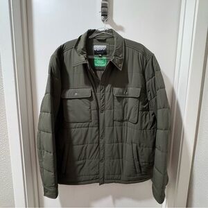 Eco Nordic shirt-jacket with PrimaLoft® in Mysterious Green